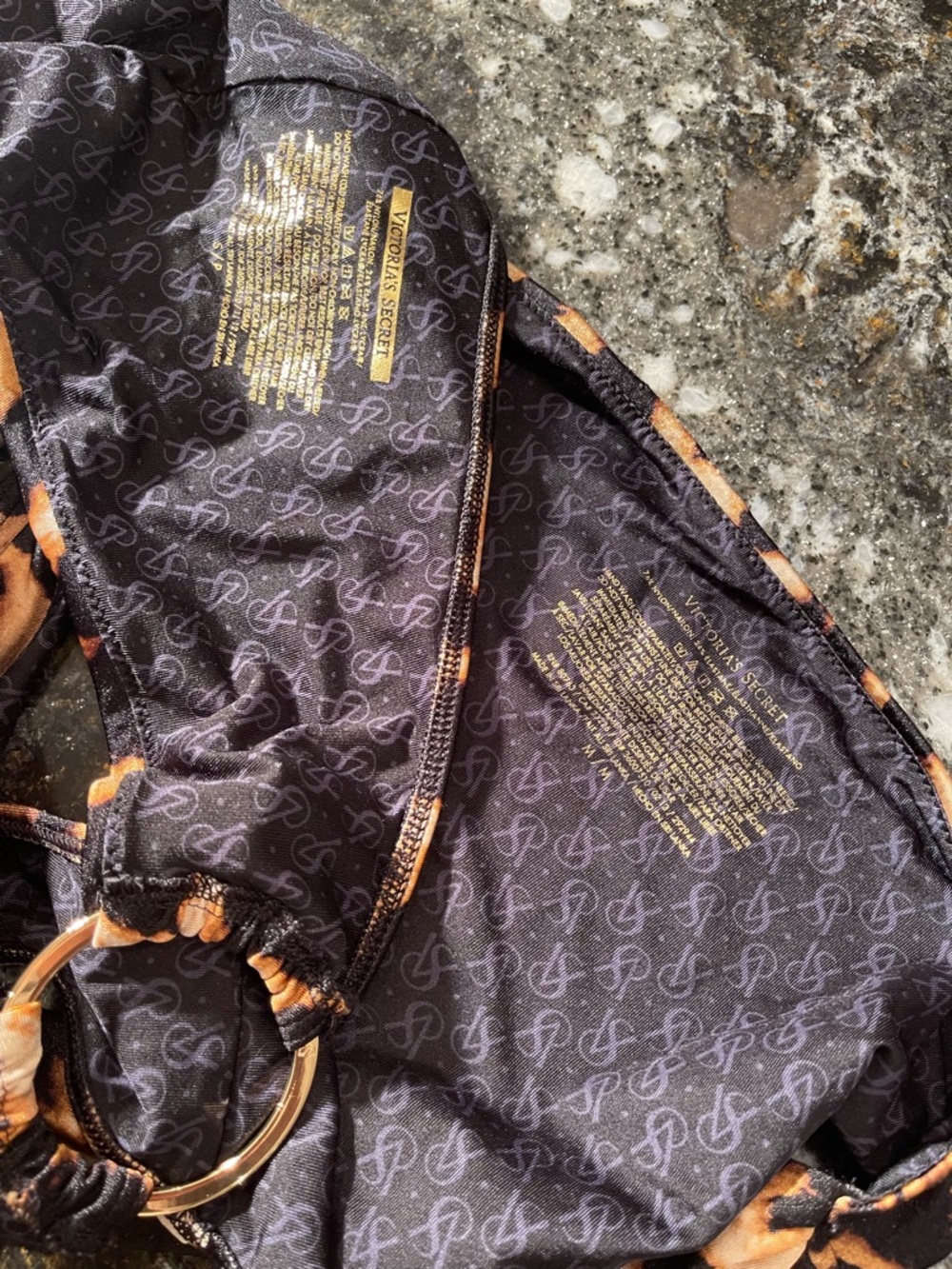 Victoria Secret bikini twist push-up leopard size 34C and S OR M bottoms - Picture 6 of 13